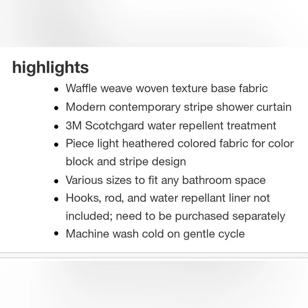 Madison Park Spa Waffle Shower Curtain With 3M Treatment Blue